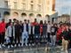La Openjobmetis Varese in piazza Monte Grappa al saluto di fine stagione (foto Andrea Corrini)