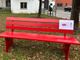 La panchina rossa inaugurata a Brebbia