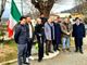 Un momento dell'inaugurazione del monumento di Gemonio dedicato alla vittime delle foibe (foto Doride Sandri)