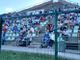La tribuna di Giussano con il pubblico: porte chiuse ma non per tutti