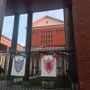 La chiesa di Sant'Edoardo quando è vestita a festa per il Palio alla patronale La chiesa di Sant'Edoardo quando è vestita a festa per il Palio alla patronale
