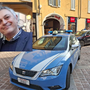 Nella foto Davide Gorla e le forze dell’ordine sul posto il giorno dell’omicidio