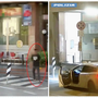 Alcuni immagini tratte dal video diffuso dalla Polizia di Stato