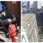 I soccorsi in azione dopo l'incidente