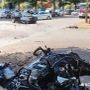 Le immagini dell'incidente avvenuto in viale Industria a Busto Arsizio