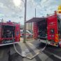 I vigili del fuoco a Cassano Magnago