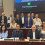 Il gruppo consiliare di Fratelli d'Italia e, sotto, il consigliere Romana Dell'Erba Il gruppo consiliare di Fratelli d'Italia e, sotto, il consigliere Romana Dell'Erba