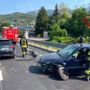 Le immagini incidente di questa mattina sulla Sp1 a Gavirate