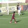 Palla in rete, Baraye esulta dopo il 2-3 (immagini canale youtube U.S. Città di Pontedera) Palla in rete, Baraye esulta dopo il 2-3 (immagini canale youtube U.S. Città di Pontedera)