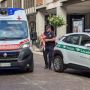 L'intervento di ambulanza e forze dell'ordine stamattina a Saronno (foto tratta da IlSaronno.it)