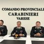 Da sinistra: il capitano Coppola, il colonnello Gagliardo e il capitano Dantonia