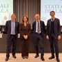 da sinistra: Loredano Pollegioni, Maria Pierro, Antonio Romeo e Umberto Piarulli da sinistra: Loredano Pollegioni, Maria Pierro, Antonio Romeo e Umberto Piarulli