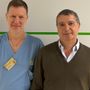 Il dottor Maurizio Lombardo, direttore della struttura Melanoma Skin Cancer Centre, e il professor Gianpaolo Balzano coordinatore della Chirurgia del Pancreas