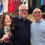 I vincitori del  Trofeo Manlio Zucchi: Francesca Reale e Carlo Alberto Conelli premiati da Maurizio Huber (al centro)