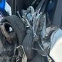 Ciò che resta di una delle auto coinvolte nel tragico incidente stradale ad Arluno (foto tratta da Vigevano24.it)
