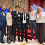 La delegazione che ha accompagnato la premiazione di Oliver, il terzo da sinistra