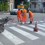 La foto da viale Aguggiari allegata alla nota stampa