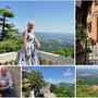 Francesca Crugnola dalla splendida balconata naturale della casa vacanze al Sacro Monte e, sotto, con mamma Marinella e suo marito Francesca Crugnola dalla splendida balconata naturale della casa vacanze al Sacro Monte e, sotto, con mamma Marinella e suo marito