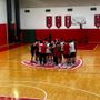I biancorossi dopo l'allenamento di oggi