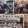 Quei bambini del Bosto che vinsero il Torneo Giorgio Ferrini nell'83 si sono ritrovati in pizzeria alla Motta con lo stesso spirito di allora e l'amore per il calcio più puro. A destra capitan Fidanza ieri e oggi nella foto con i compagni e la targa di miglior giocatore del torneo vinto 43 anni fa