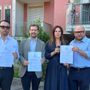 Angei, Monti, Tovaglieri e Bordonaro davanti al condominio di via Valverde 15 a Varese Angei, Monti, Tovaglieri e Bordonaro davanti al condominio di via Valverde 15 a Varese