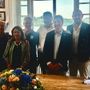 Da sinistra a destra: Binda, Deligios, Malerba, Consonni e Frattini alla presentazione dei campionati italiani under 17, under 23 ed esordienti che si terranno a Varese nel prossimo weekend Da sinistra a destra: Binda, Deligios, Malerba, Consonni e Frattini alla presentazione dei campionati italiani under 17, under 23 ed esordienti che si terranno a Varese nel prossimo weekend