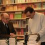 Eligio Pontiggia con Andrea Vitali e, sotto, con Alberto Casiraghi