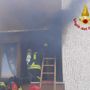 I vigili del fuoco sul posto I vigili del fuoco sul posto