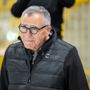 Jim Corsi, 72 anni, commosso durante la serata indimenticabile dell'omaggio di Varese al portiere e all'eroe degli scudetti dell'hockey (foto Alessandro Umberto Galbiati)