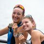 La regina del lago di Varese Alice Codato, a sinistra, con Laura Meriano in barca con l'otto femminile e la seconda medaglia europea in due giorni La regina del lago di Varese Alice Codato, a sinistra, con Laura Meriano in barca con l'otto femminile e la seconda medaglia europea in due giorni