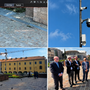 Le nuove telecamere "super intelligenti" di piazza Repubblica la cui sperimentazione è iniziata oggi alla presenza delle autorità Le nuove telecamere "super intelligenti" di piazza Repubblica la cui sperimentazione è iniziata oggi alla presenza delle autorità