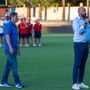 Le parole del dg Gorrasi, qui in campo con il patron Milanese, alla squadra e all'ambiente prima di una partita storica come quella di domani al Chinetti, che ritrova il campionato di Serie D dopo 15 anni Le parole del dg Gorrasi, qui in campo con il patron Milanese, alla squadra e all'ambiente prima di una partita storica come quella di domani al Chinetti, che ritrova il campionato di Serie D dopo 15 anni