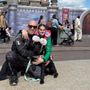 Roberto Lachin, Elena Travaini con il loro cane guida Roger Rabbit