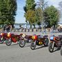 Le Aermacchi da corsa pronte sul piazzale della MV Agusta Le Aermacchi da corsa pronte sul piazzale della MV Agusta