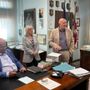 Il Procuratore della Repubblica di Varese Antonio Gustapane insieme alla dirigente Angela Marotta e al Responsabile dell'Ufficio del Casellario Giudiziario Lafranco Pellini