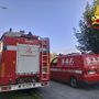 I vigili del fuoco in azione a Maccagno I vigili del fuoco in azione a Maccagno