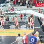 Biancorossi a testa bassa a fine partita a Murcia
