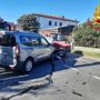 I mezzi coinvolti nello scontro in via Carnia I mezzi coinvolti nello scontro in via Carnia