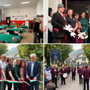 Quattro momenti dell'inaugurazione, avvenuta oggi all'ex Baracca di Capolago, della Casa delle Associazioni Quattro momenti dell'inaugurazione, avvenuta oggi all'ex Baracca di Capolago, della Casa delle Associazioni