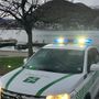 La polizia locale di Lavena Ponte Tresa in azione