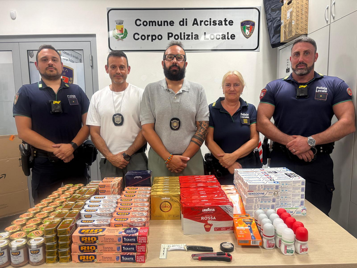 Il materiale sequestrato