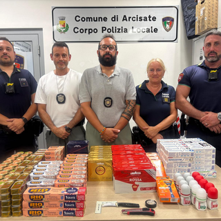 Il materiale sequestrato