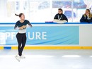 Giovani talenti da tutto il mondo sul ghiaccio della Acinque Ice Arena nei prossimi giorni: un momento degli allenamenti nella mattina odierna Giovani talenti da tutto il mondo sul ghiaccio della Acinque Ice Arena nei prossimi giorni: un momento degli allenamenti nella mattina odierna