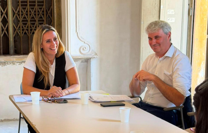 L'assessore Caruso insieme al sindaco Galimberti oggi a Villa Mylius L'assessore Caruso insieme al sindaco Galimberti oggi a Villa Mylius