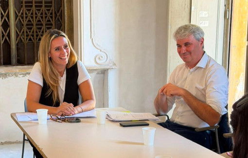 L'assessore Caruso insieme al sindaco Galimberti oggi a Villa Mylius L'assessore Caruso insieme al sindaco Galimberti oggi a Villa Mylius