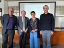 Da sinistra: Ugo Moschella, Gerard ’t Hooft, Michela Prest, Matteo Clerici Da sinistra: Ugo Moschella, Gerard ’t Hooft, Michela Prest, Matteo Clerici