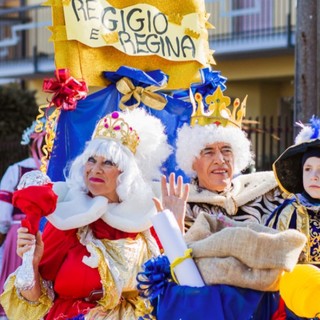 Re Gigio e la sua regina allo scorso Carnevale Ceresino (foto Omar Boccuto)