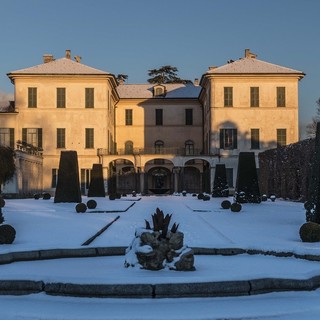 Villa Panza coperta dalla neve