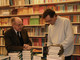 Eligio Pontiggia con Andrea Vitali e, sotto, con Alberto Casiraghi