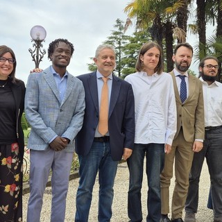 I firmatari dell'accordo questa mattina a Villa Recalcati, sede della Provincia